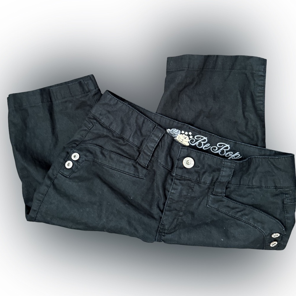 BeBop‎ Black Women's Bermuda Shorts/ Peddle Pusher Long Y2K Style Shorts Size 7